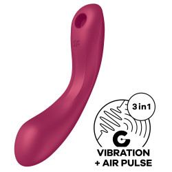 Satisfyer Stimulateur de clitoris Curvy Trinity 1 Satisfyer Rose